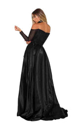 8 of 50 Portia and Scarlett Emerald Gown Black