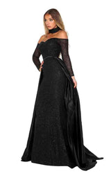 6 of 50 Portia and Scarlett Emerald Gown Black