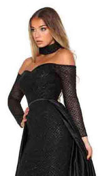 12 of 50 Portia and Scarlett Emerald Gown Black