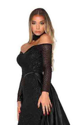 11 of 50 Portia and Scarlett Emerald Gown Black