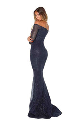 23 of 50 Portia and Scarlett Emerald Gown Navy