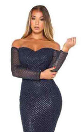 28 of 50 Portia and Scarlett Emerald Gown Navy