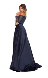 25 of 50 Portia and Scarlett Emerald Gown Navy