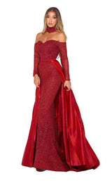 35 of 50 Portia and Scarlett Emerald Gown Red
