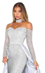 48 of 50 Portia and Scarlett Emerald Gown Silver