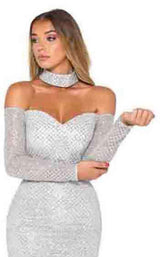 47 of 50 Portia and Scarlett Emerald Gown Silver