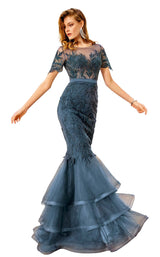 1 of 2 MNM Couture F00520 Salmon