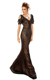 1 of 4 MNM Couture F00530 Black