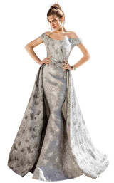 1 of 2 MNM Couture F00590 Grey