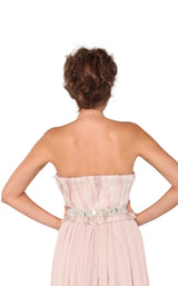 4 of 4 Revive by Tony Ward Fiona Dress Off-White-Light-Pink