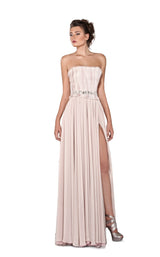 1 of 4 Revive by Tony Ward Fiona Dress Off-White-Light-Pink
