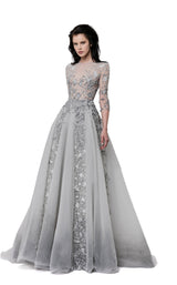 1 of 4 Revive by Tony Ward Freya Dress Light-Grey