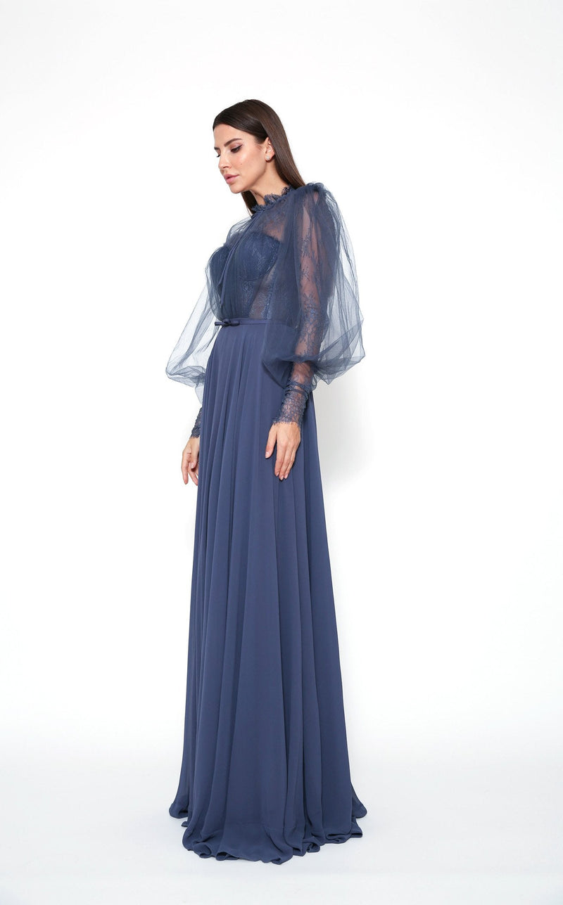 Zeena Zaki FW202103 Dress Navy