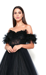 3 of 4 Zeena Zaki FW202105 Dress Black