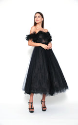 2 of 4 Zeena Zaki FW202105 Dress Black