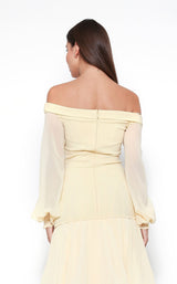 6 of 6 Zeena Zaki FW202106 Dress Yellow