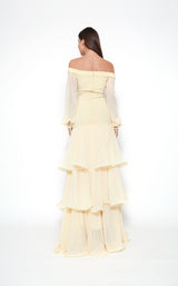 3 of 6 Zeena Zaki FW202106 Dress Yellow