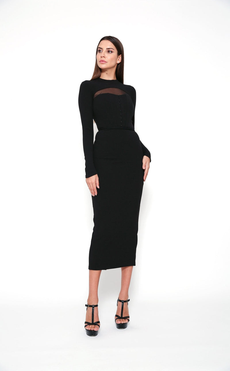 Zeena Zaki FW202108 Dress Black