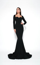 1 of 6 Zeena Zaki FW202111 Dress Black-White