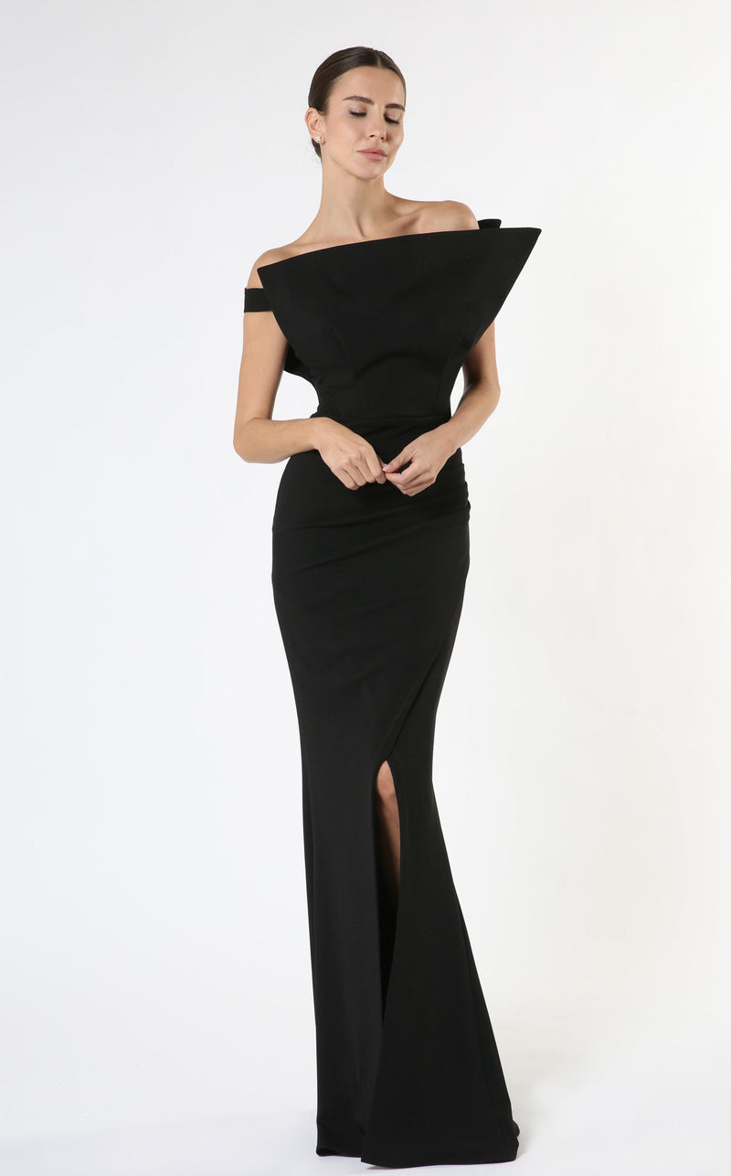 zeena zaki black dress SS25-09-BLK
