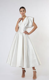 1 of 2 Zeena Zaki FW212208 Dress White