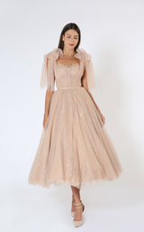 1 of 6 Zeena Zaki FW212211 Dress Beige
