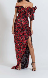 1 of 6 Zeena Zaki FW222303 Red/Black