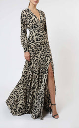 2 of 3 Zeena Zaki FW222313 Tiger-Print