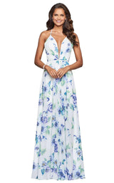 6 of 23 Faviana 7946 Ivory/Lavender
