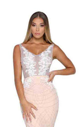 5 of 8 Portia and Scarlett Florance Gown Ivory/Nude