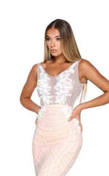 6 of 8 Portia and Scarlett Florance Gown Ivory/Nude