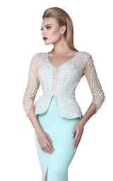2 of 2 MNM Couture G0573 Aqua