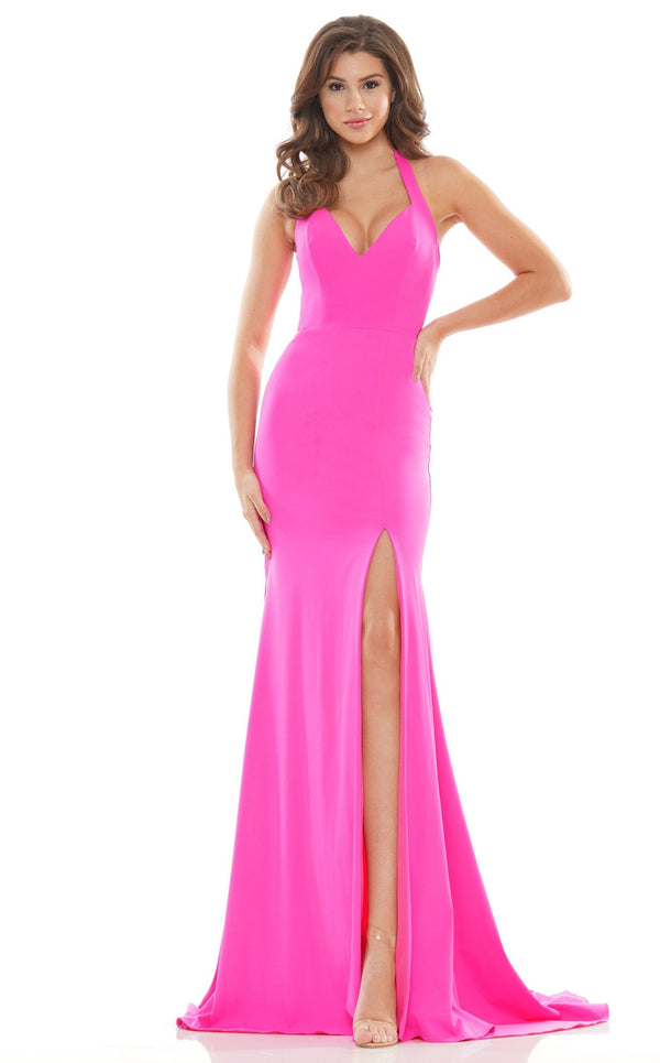 Colors Dress G1071 Dress Hot-Pink