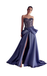 1 of 2 Gatti Nolli Couture GA5093 Dress Dusty-Blue