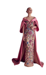 1 of 2 Gatti Nolli Couture GA5097 Dress Pink-Multi