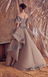 2 of 2 Gatti Nolli Couture GA5098 Dress Nude-Grey