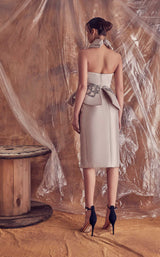 2 of 2 Gatti Nolli Couture GA5100GA5101 Dress Nude-Grey