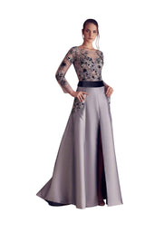 1 of 2 Gatti Nolli Couture GA5110 Dress Grey-Black