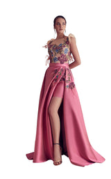 1 of 2 Gatti Nolli Couture GA5111 Dress Pink-Multi