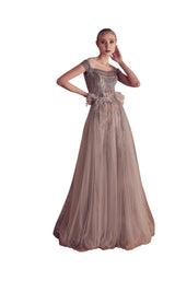 1 of 2 Gatti Nolli Couture GA5113 Dress Nude-Grey