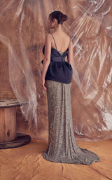 2 of 2 Gatti Nolli Couture GA5118 Dress Black-Gold