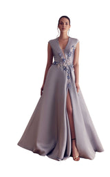 1 of 2 Gatti Nolli Couture GA5120 Dress Silver