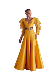 1 of 2 Gatti Nolli Couture GA5121 Dress Yellow