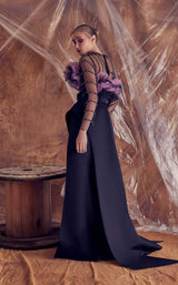 2 of 2 Gatti Nolli Couture GA5128GA5123 Dress Black-Purple