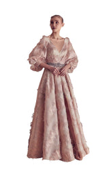 1 of 2 Gatti Nolli Couture GA5135 Dress Nude