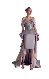 1 of 2 Gatti Nolli Couture GA5146GA5147 Dress Grey-Multi