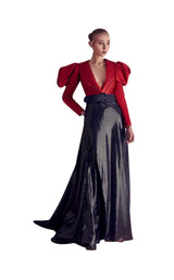 1 of 2 Gatti Nolli Couture GA5161 Dress Red-Navy