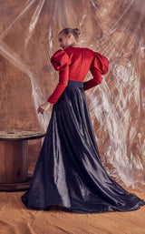 2 of 2 Gatti Nolli Couture GA5161 Dress Red-Navy