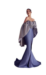 1 of 2 Gatti Nolli Couture GA5165 Dress Dusty-Blue