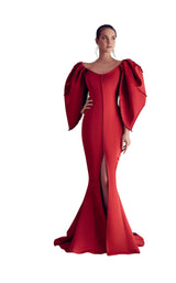 1 of 2 Gatti Nolli Couture GA5173 Dress Red